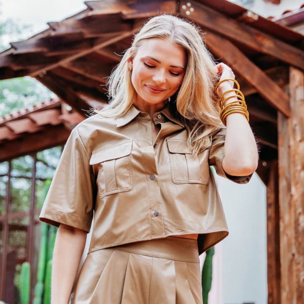 leather shirt